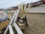 Barrel fence post