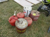 6 Gas cans
