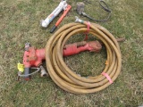 Air jack hammer with hose