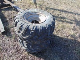 2 tires and rims AT24x11-10