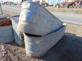 Pair of water troughs