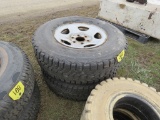 2 tires and rims 245/75-16