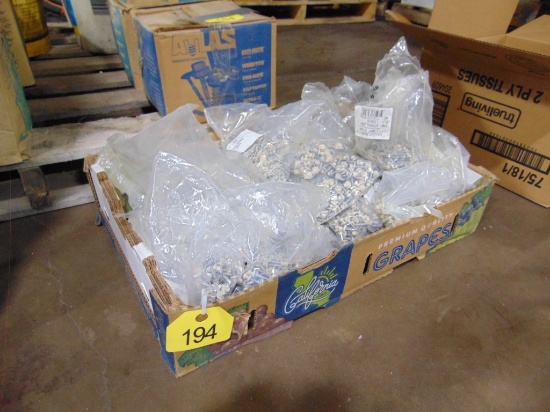 Box Lot of Ivory 9-16x1 inch Wood Screws