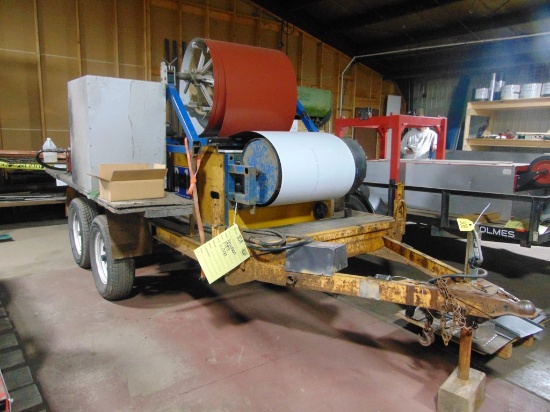 Knudson KR-12 Multi Width Standing Seem Metal Roofing Machine on 1989 Knudson Trailer