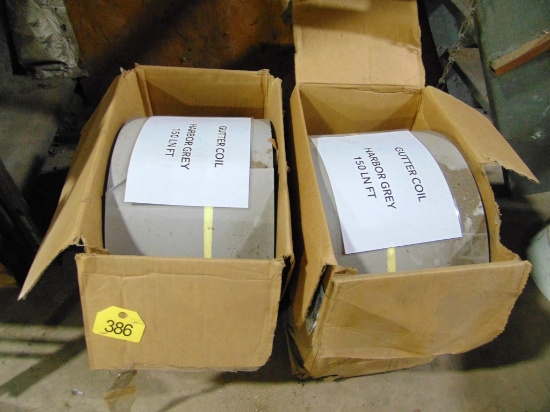 2 Rolls of 150ft LF Gutter Coil Harber Grey