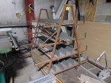 4 tier 4ft Triangular Metal Stand on Wheels