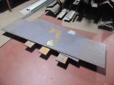2 Pieces of 1/4inch x 19inch x 6ft & 1/4inch x 2ft x 4ft Diamond Plate Steel