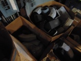 Top Left Shelf Lot of White Gutter Elbows & 45's