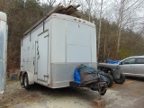 2007 Homesteader 14ft Enclosed Trailer w/Shelving