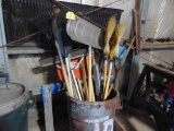 Garbage Can w/Hand Tools