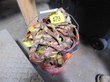 Bucket of Small Ratchet Straps