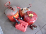 Lot of Gas Cans