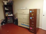 2 Filing Cabinets & Corner Shelving Unit