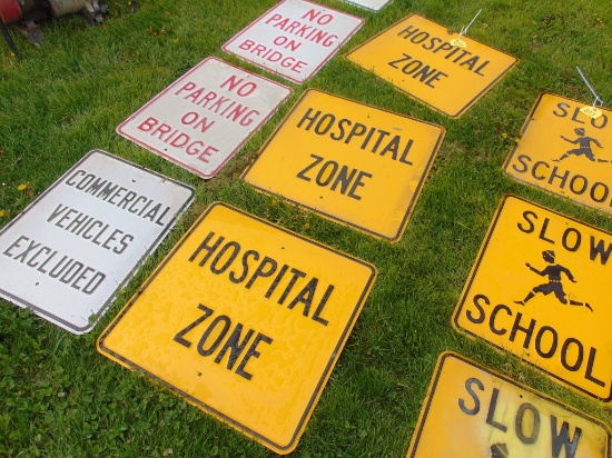 3 Hospital Zone signs
