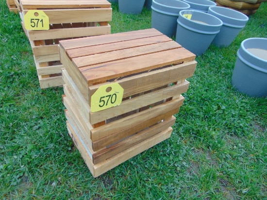 3 Wooden Crates