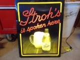 Stroh's Light Up Sign