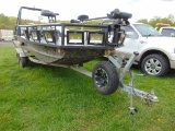 2004 War Eagle 18ft Flat Bottom Boat w/ 2004 Load Rite Trailer