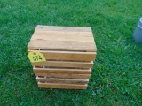 3 Wooden Crates