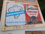 Pair of Vintage Signs