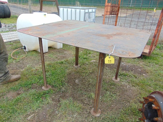 4ft x 5ft Steel Table