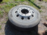 255/70R22.5 Tire and Rim
