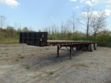 1990 Fruehauf 48ft x 102inch Flat Deck Spread Axle Trailer