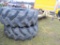 Pair of 480/70R-28 Tires