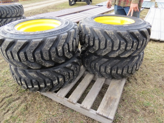 (4) NEW 12-16.5 Tires and Rims