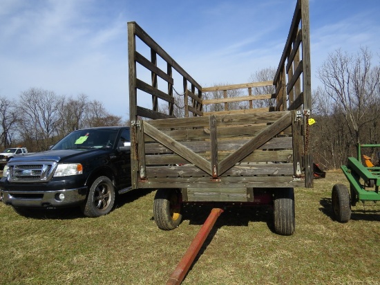 16' Wooden Rack Hay Wagon