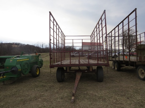 8' x 18' Metal Hay Rack Wagon