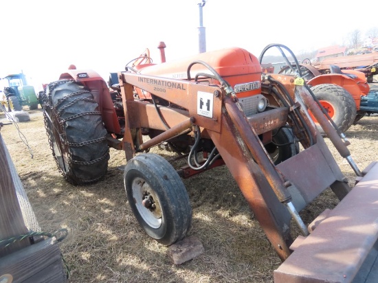 Nuffied 4/65 Tractor w/Loader & Chains