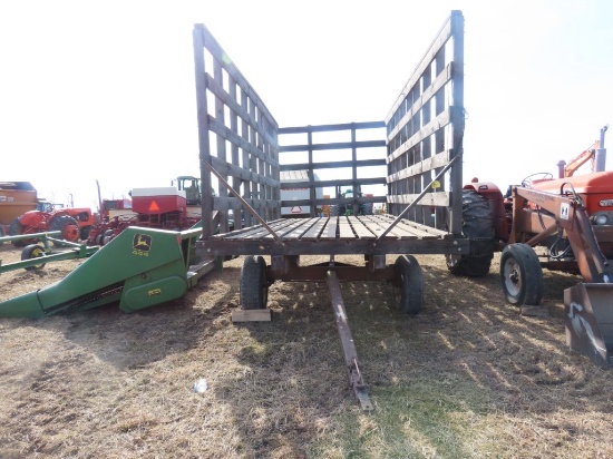 16' Wooden Rack Hay Wagon