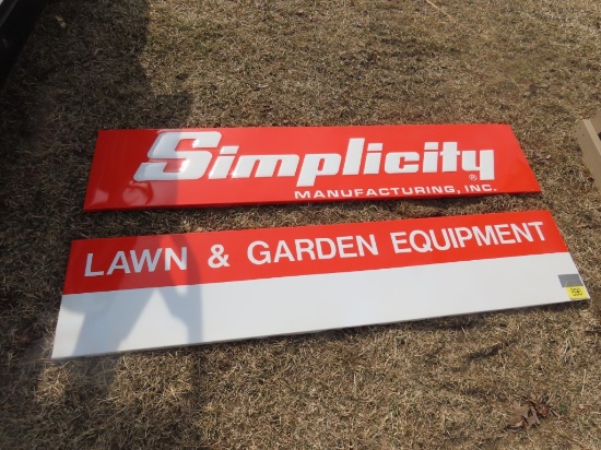 Simplicity Metal Sign
