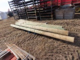 Lot of Round Fence Posts