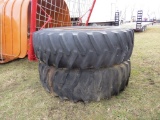 (2) 20.8-42 Tire and Bolt ON Dual Rim