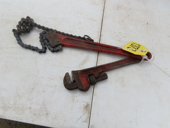 (2) Ridgid Pipe Wrenches