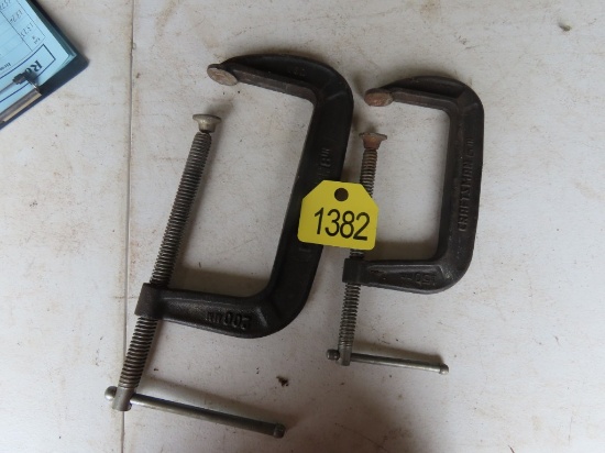 (2) 8" & 6" C Clamps BY THE PIECE