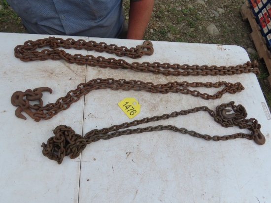 (3) Small Log Chains SOLD AS ONE LOT