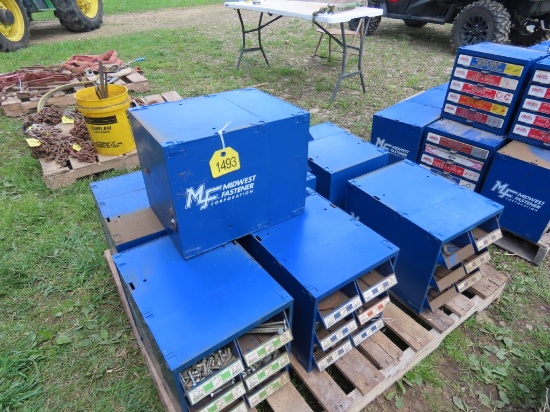 Pallet of (7) 6 drawer Organizers w/Contents