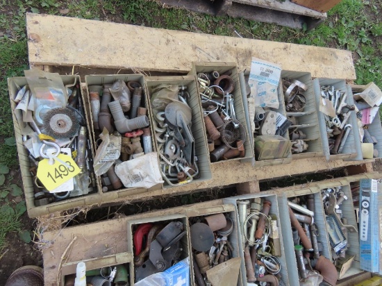 (8) Organizer Bins w/Contents SOLD AS ONE LOT