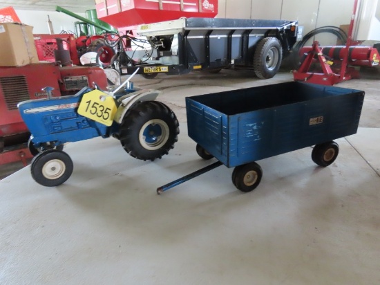 Ford 8000 Tractor & Big Blue Wagon