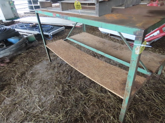 3' x 5' Steel Work Table w/Vise