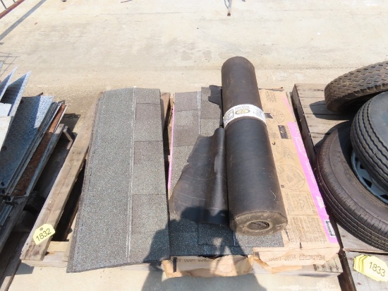 Pallet of Shingles-Tar Paper