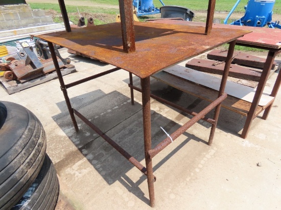 (3) Steel Work Tables