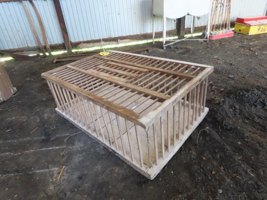 Wooden Chicken Crate
