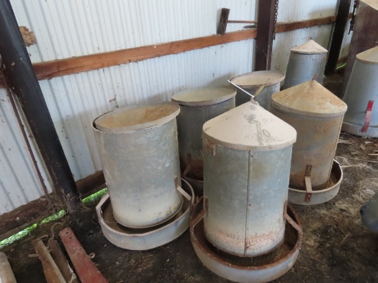 (5) Chicken Feeders