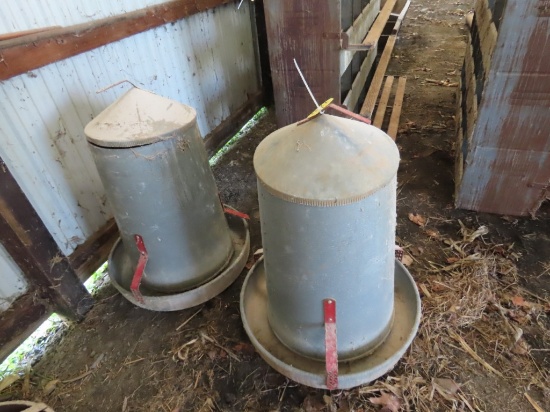 (2) Chicken Feeders