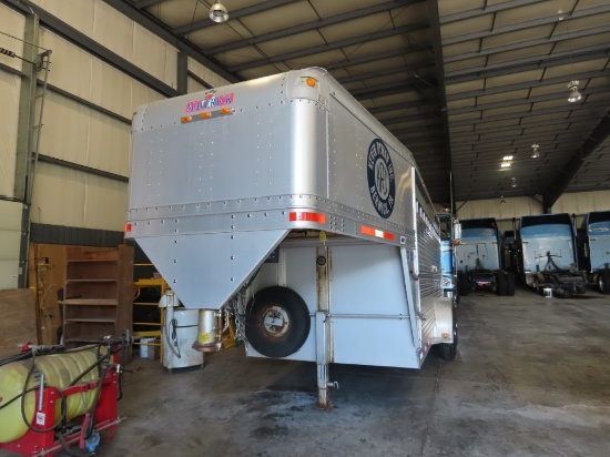 1999 Eby 7' x 16' Gooseneck Livestock Trailer