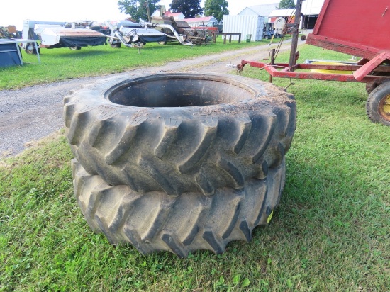 Pair 155-38 Tractor Tires