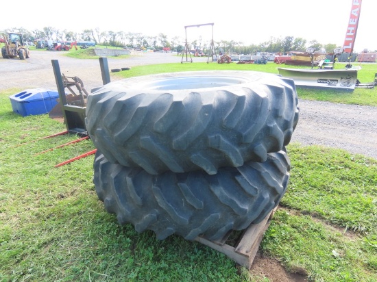 Pair of 18.4-34 Tires and Rims
